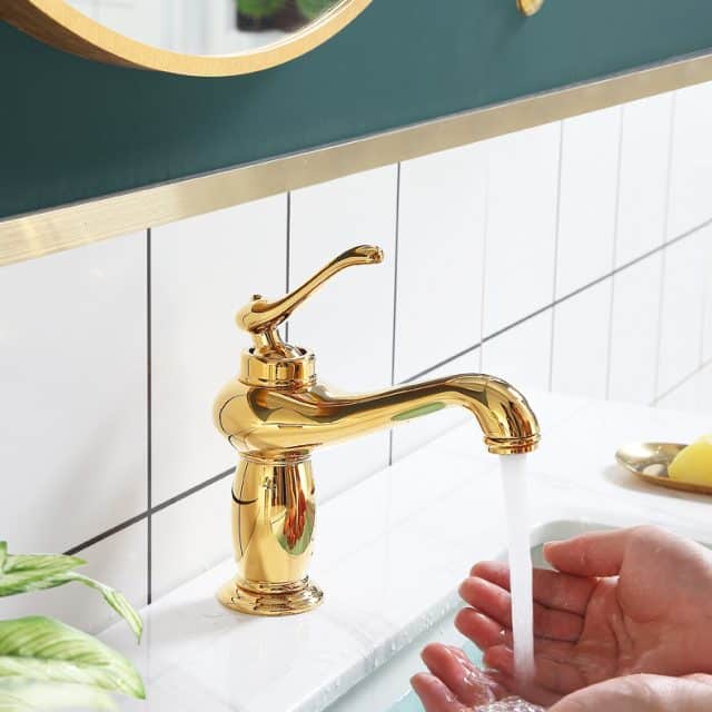 Classic Gold Bathroom Basin Faucet - Royal Toiletry Global