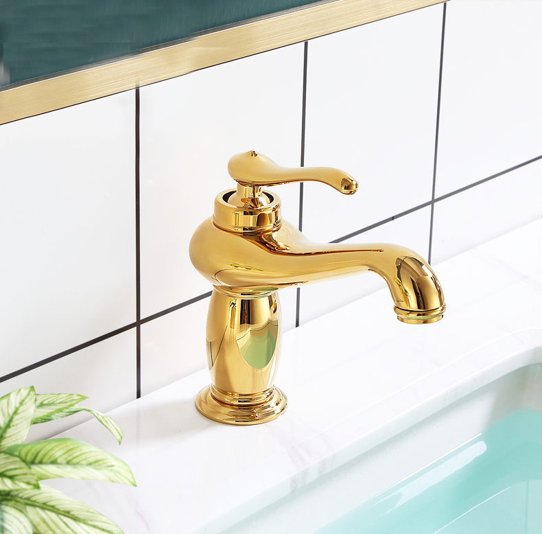 Classic Gold Bathroom Basin Faucet Gold Water Taps & Faucets