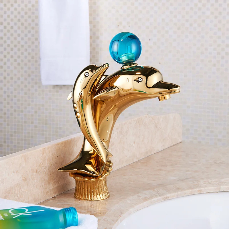 Gold Dolphin Faucet Gold Water Taps & Faucets