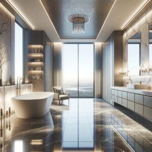 Luxurious bathroom design idea for 2024