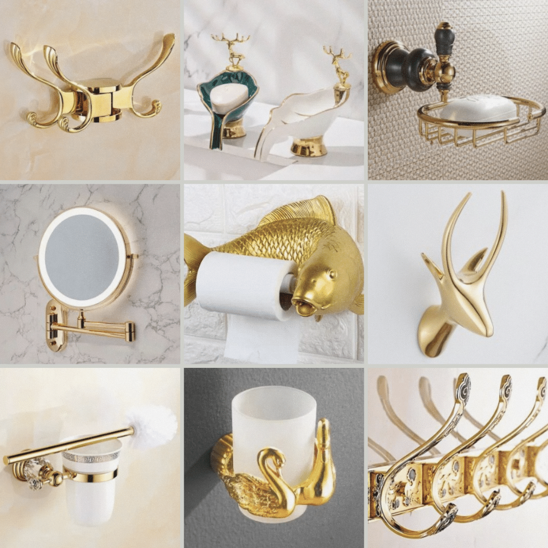 Luxury & Gold Bathroom Accessories - Royal Toiletry Global