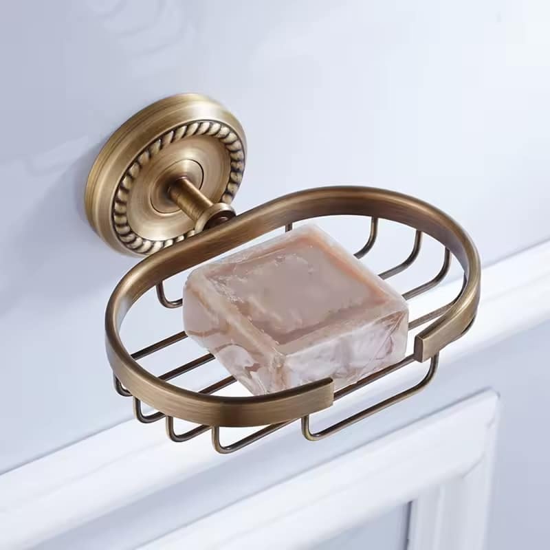 Antique Brass Soap Holder  -  Bronze Bathroom Accessories