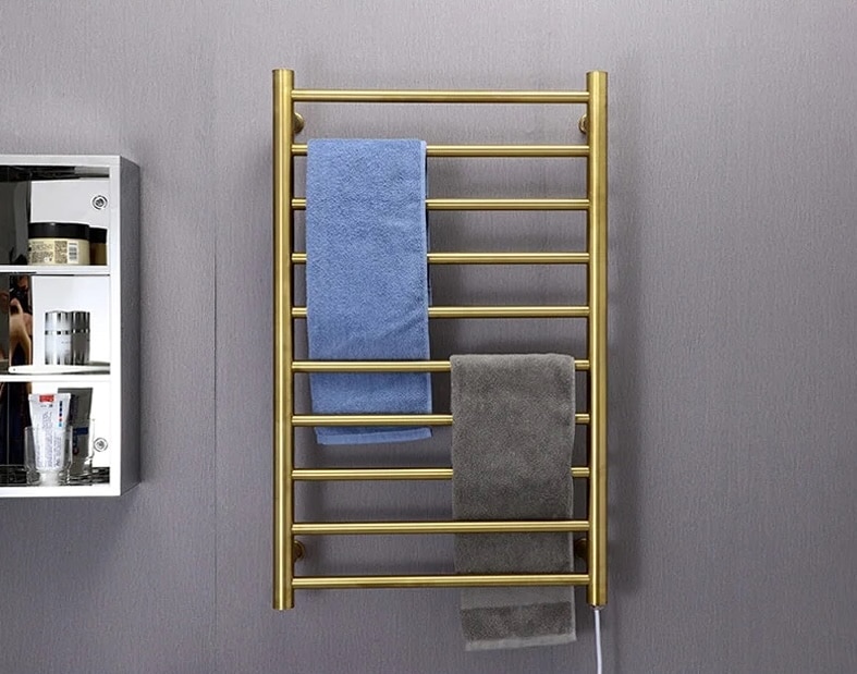 Modern Electric Gold Towel Rack Heater  -  Bathroom Accessories