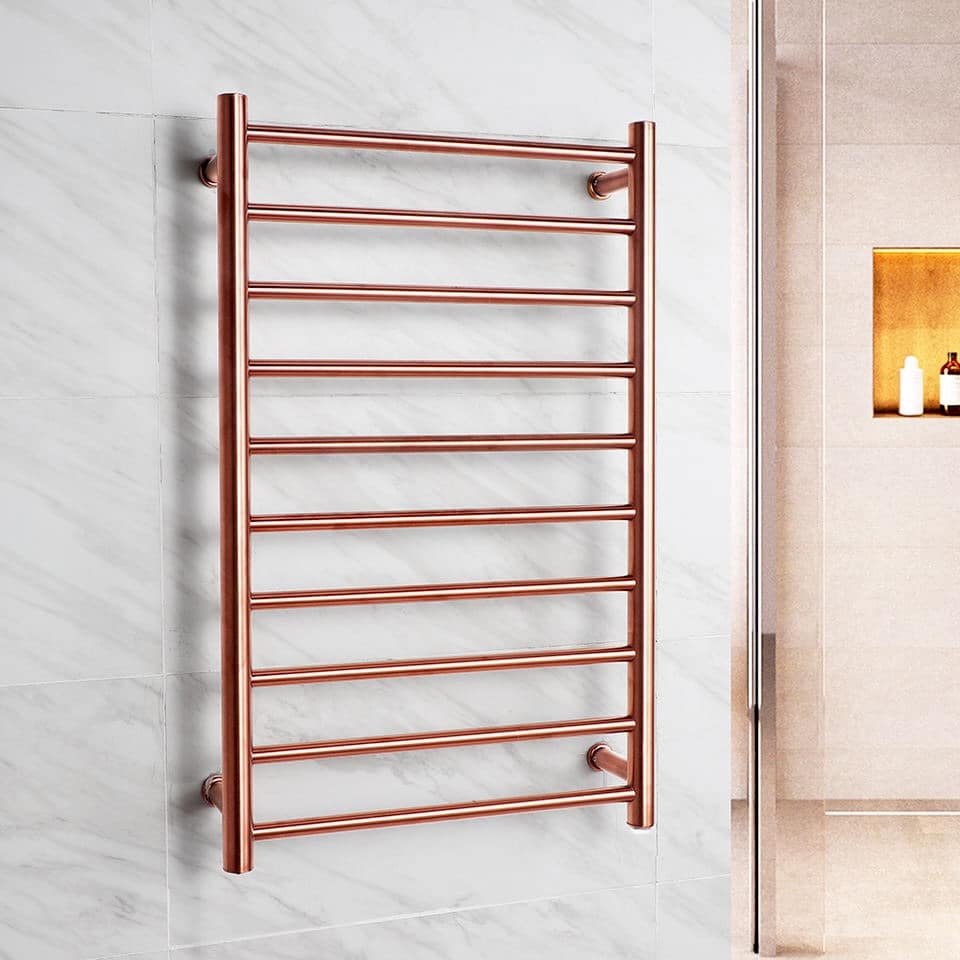 Modern Electric Rose Gold Towel Rack Heater  -  Bathroom Accessories