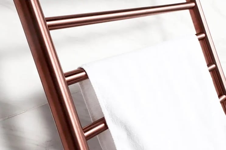 Modern Electric Rose Gold Towel Rack Heater  -  Bathroom Accessories