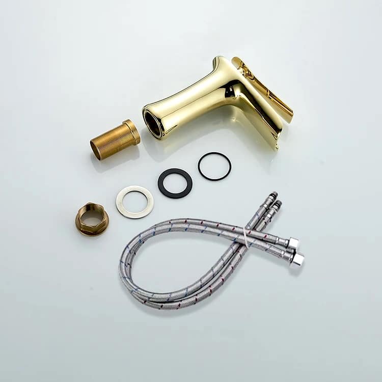 Luxury Gold Waterfall Bathroom Faucet  -  Water Taps & Faucets