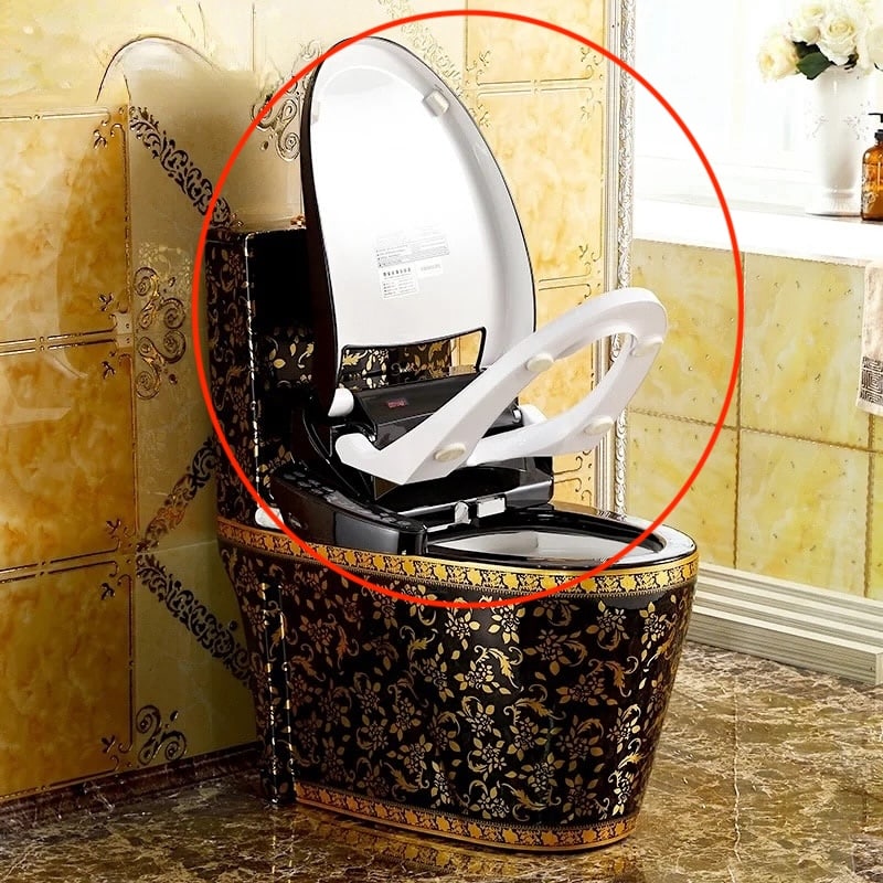 Black Smart Bidet Toilet Seat  -  Toilet Accessories