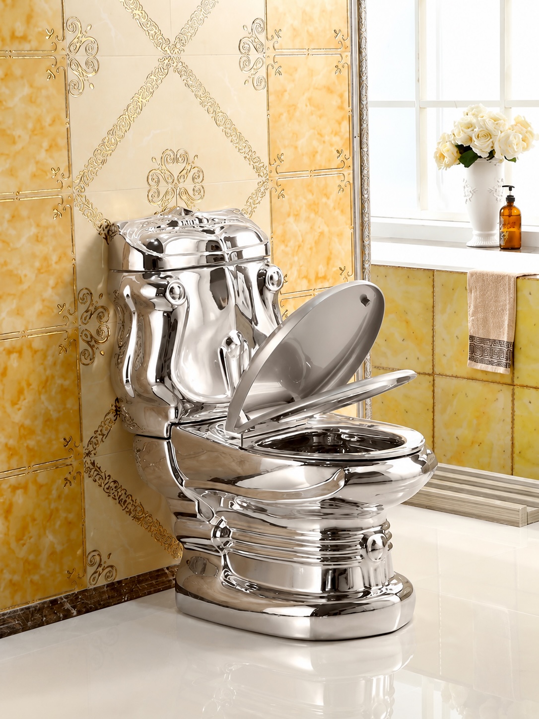 Silver Toilets - Royal Plain Silver Toilet Royal Plain Silver Toilet - Silver Toilets