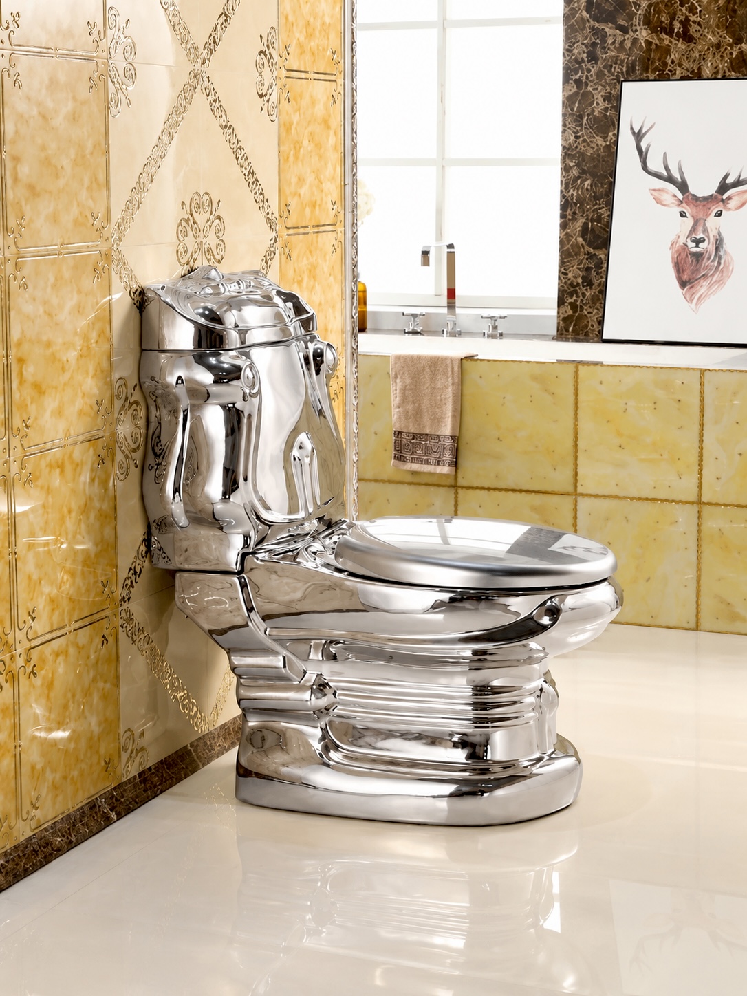 Silver Toilets - Royal Plain Silver Toilet Royal Plain Silver Toilet - Silver Toilets